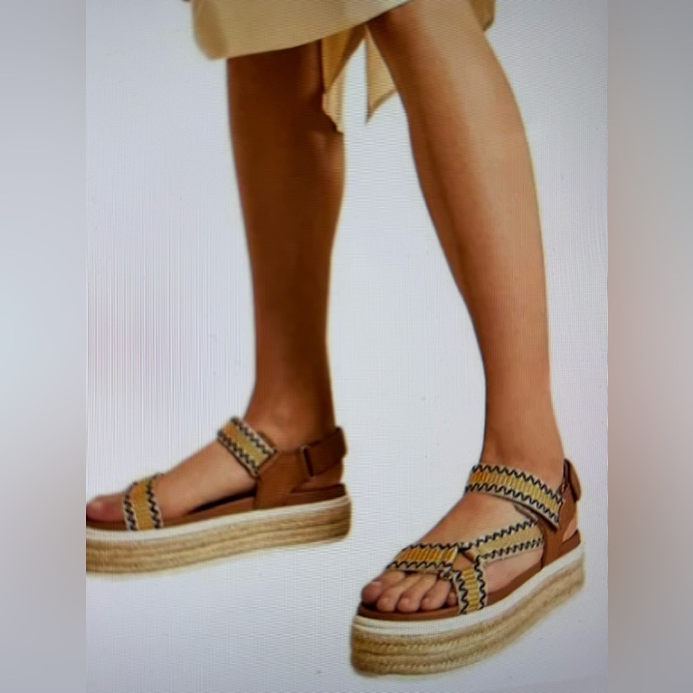 Authentic Prada Jacquard Espadrille Sandals